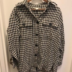 H&M PLAID SHACKET